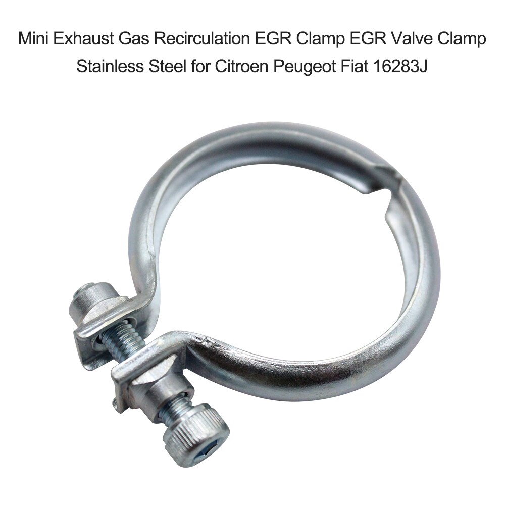 Mini Exhaust Gas Recirculation EGR Clamp EGR Valve Clamp Stainless Steel for Citroen Peugeot Fiat 16283J