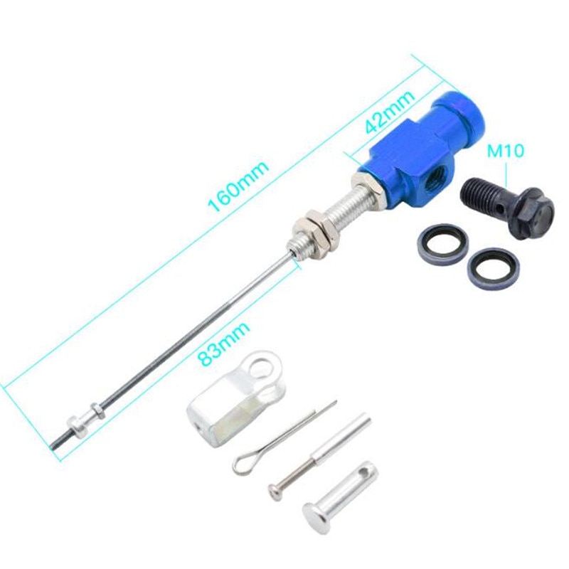 Hoofdpomp Duimrem, Motorfiets Duimrem Hoofdremcilinder Pomp Aluminium Legering Zwart Universele Modificatie