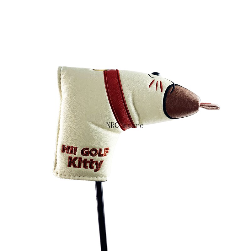 Nrc Golf Club Head Covers Putter Blade Mallet Headcover Magnetische Sluiting Mooie Cartoon Dier Kat Lucky Kitty: Blade Putter