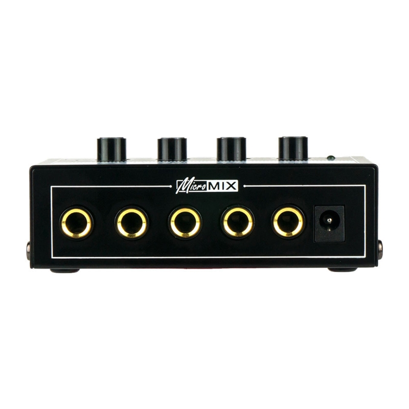 MH400 Ultra Low-Noise 4-Channel Line Mixer Mini Mixer &amp; 1/4-inch TS Inputs Output Volume Control for Guitars Bass