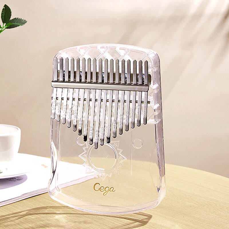 Piano de pulgar Kalimba de cristal, 17 teclas, acrílico, transparente, música, , africano: GUD crystal-Starligh