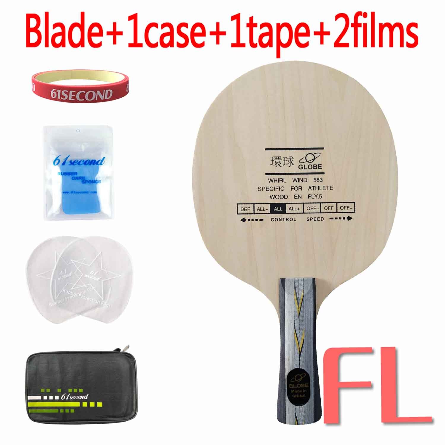Globe whirl wind 583 speziell für athleten 5- sperrholz allround-tischtennisschläger: Fl mit fm-gehäuse