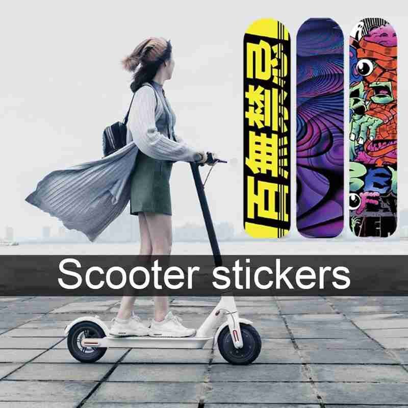 Scooter klistermærker, der passer til xiaomi mijia  m361 max  g30 modifikation reflekterende natkørsel sikkerhed skateboard advarselsstrimmel