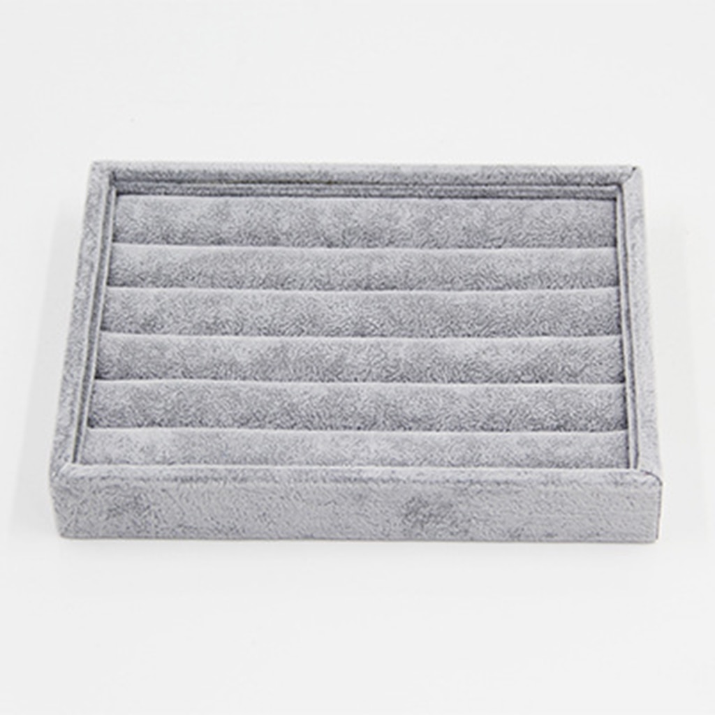 Stackable Velvet Jewelry Tray for Earring Necklace Bracelet Ring Organizer Display Storage Box Jewelry Packaging