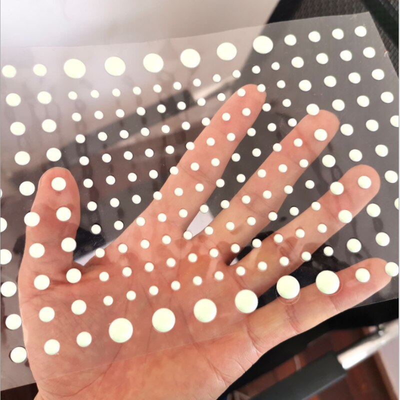 3D Luminous Bubble Star Wall Sticker Student Children's Bedroom Wall Decoration Removable Fluorescent Effect PVC Wallpaper