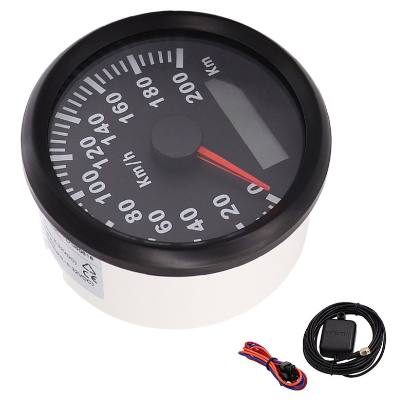 85 Mm Superieure Digitale Snelheidsmeter Gps Speed Gauge Kilometerstand 200KMH 120KMH Voor Atv Utv Motorfiets Marine Boot: BN 200KMH