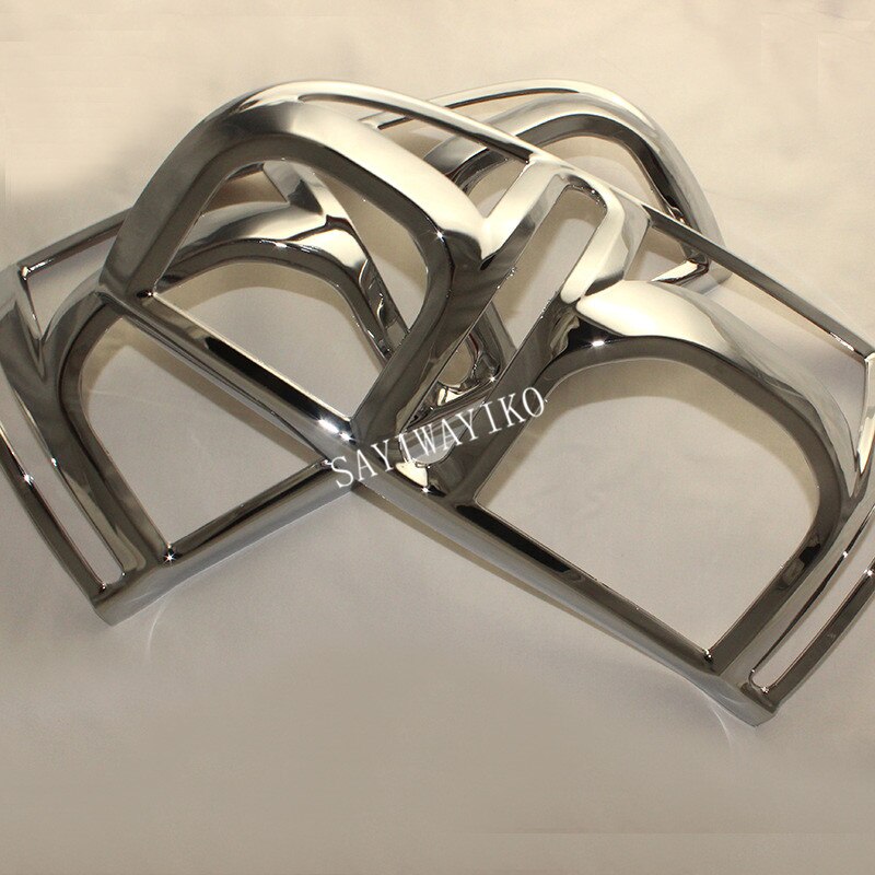 CHROME STYLING REAR LIGHTS COVER TAIL light COVER CHORMED TRIMS COVER FOR TOYOTA HILUX VIGO CAR REAR LAMP COVER