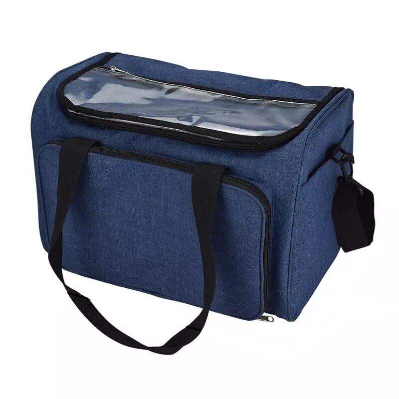 Knitting Bag Portable Yarn Tote Storage Bag Wool Crochet Hooks Knitting Needles Sewing Supplies Set DIY Household Organizer ZXH: Blue 820g