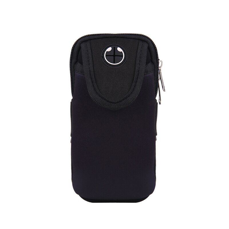 Sports Running Armband Bag Case Cover Running armband Universal Waterproof mobile phone Holder Outdoor Sport Phone Arm Pouch: Black