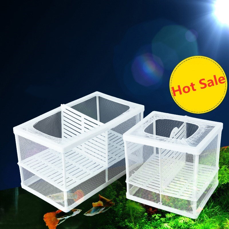 Aquarium Fish Breeding Breeder Box Baby Fish Hatchery Isolation Net Fish Tank Incubator Hanging Box Aquarium Supplies Accessory
