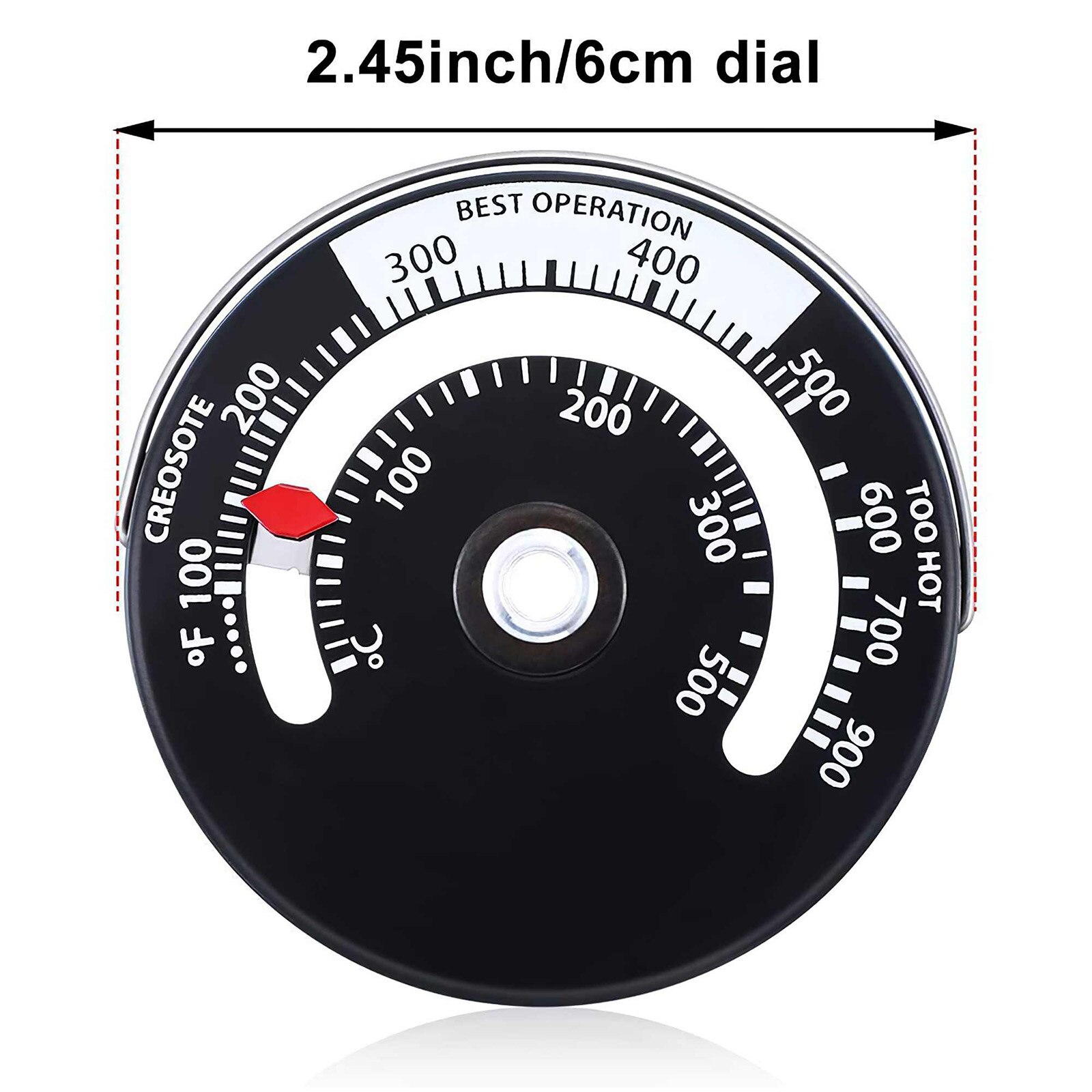 Mini Dial Thermometer Stainless Steel Temperature Gauge Oven Cooker Thermometer For Home Kitchen Food BBQ Thermometer