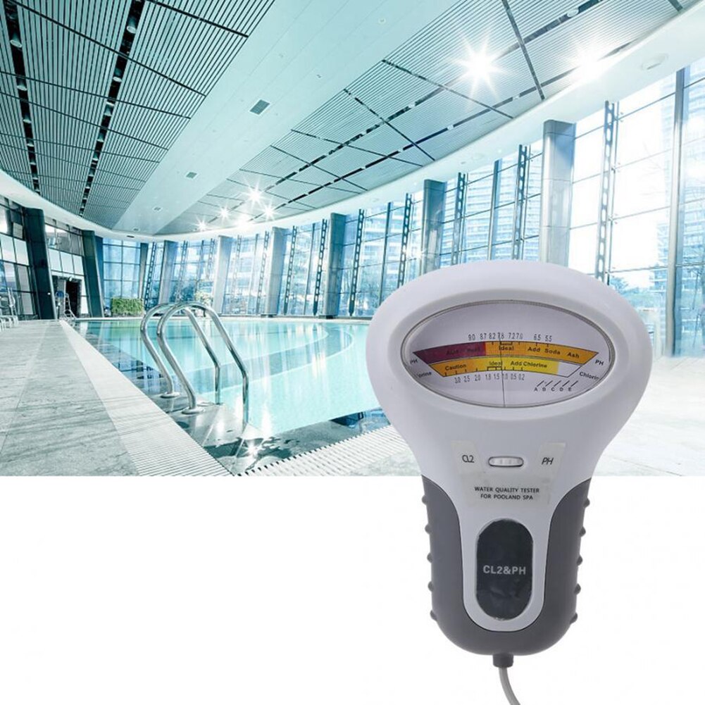 Medidor Digital portátil 2 en 1 de del agua, PH y nivel de cloro CL2, medidor para piscina, Spa, agua potable, analógica
