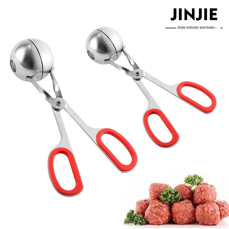 Kitchen Convenient Meatball Maker Stainless Steel Stuffed Meatball Clip DIY Fish Meat Rice Ball Maker Meatball Mold Tools