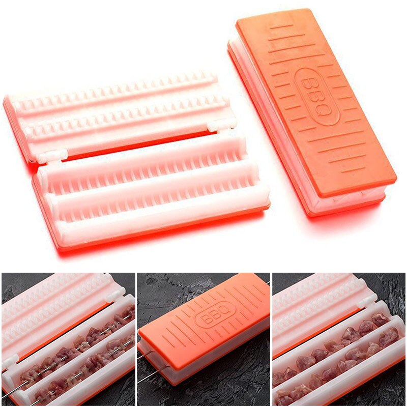 BBQ Meat Skewer Machine Portable Kebab Maker Tool Device for Kitchen Party OW: Default Title