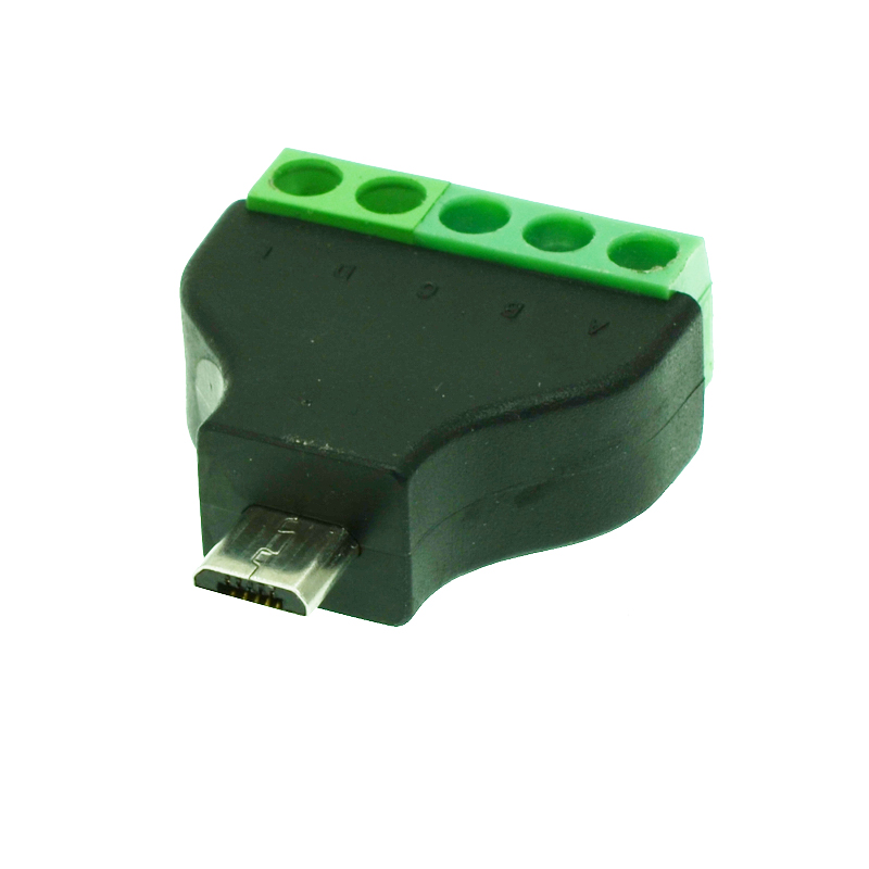 1 pièces Micro USB mâle à visser connecteur USB prise avec bouclier connecteur Micro mâle Jack Micro USB mâle à visser bornier