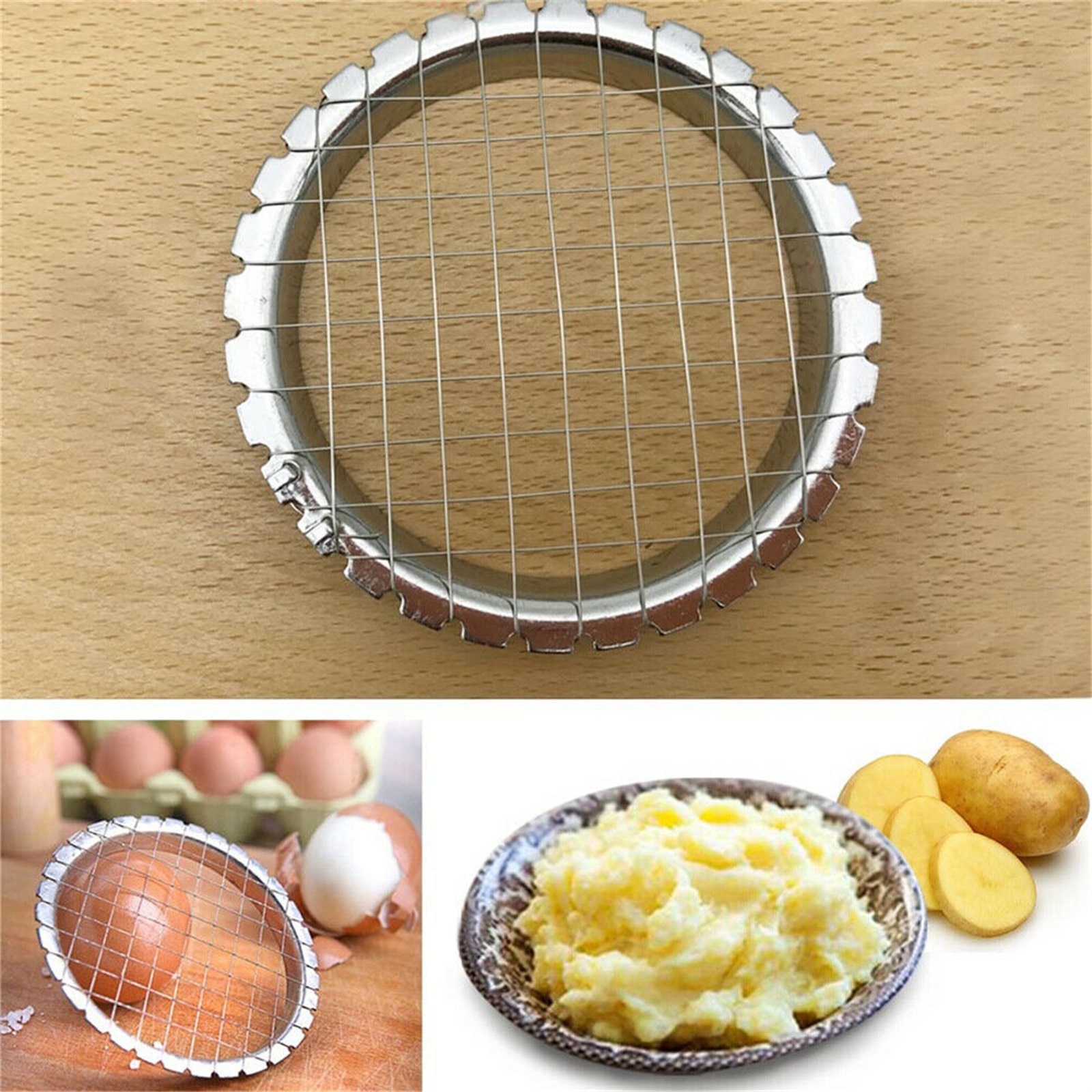 Stainless Steel Slicer Cutter Cut Device Grid For Kitchen Chopper For Vegetables Salads Potato Mushroom Tools Chopper #W2G