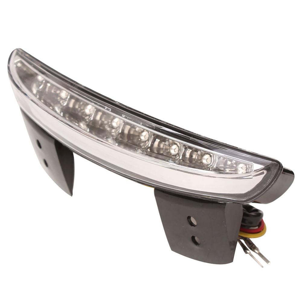 Motorfiets Achterlicht Achterlicht LED Flasher Spatbord Rand Rode Auto Motor Stop Brake Lamp voor Harley Sportster 1200