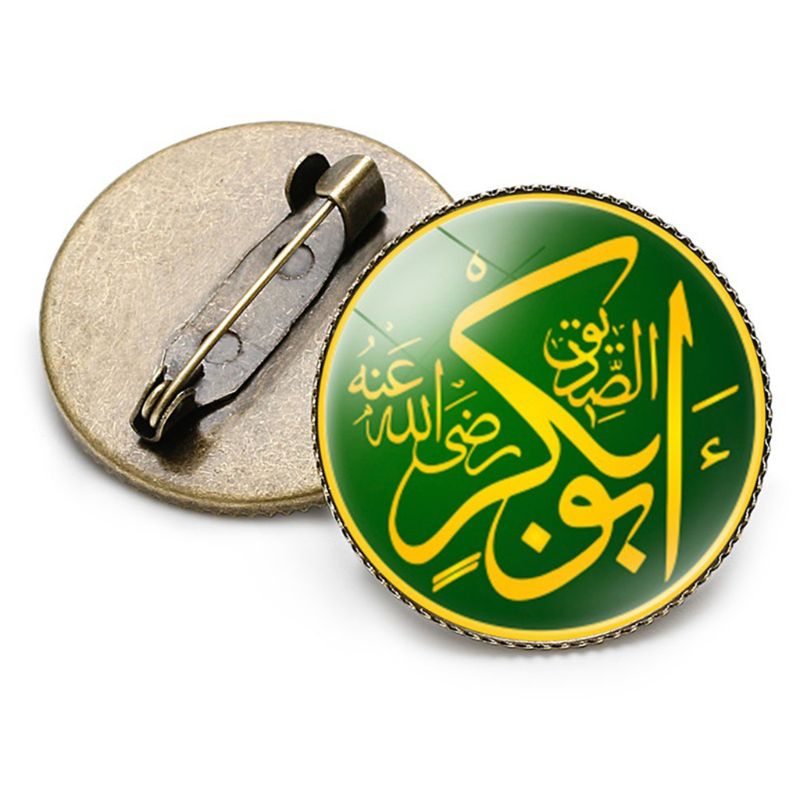Metaal Glas Broche Vrouwen Charmant Kraag Pin Badge Moslim Islam Allah Sieraden Accessoires: 12