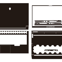 Laptop Carbon fiber Vinyl Skin Sticker Cover For release Alienware M17 R3 17.3"