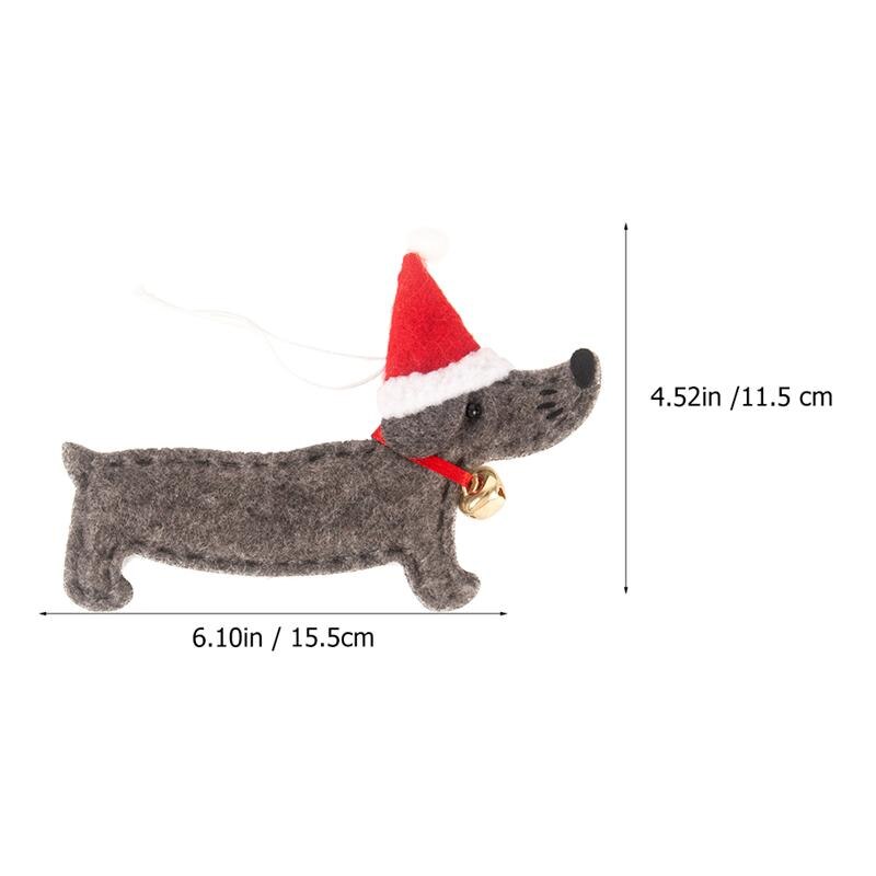 Arbre de noël ornement teckel forme suspendus pendentif arbre de noël décoration teckel chien en forme de pendentifs décoration
