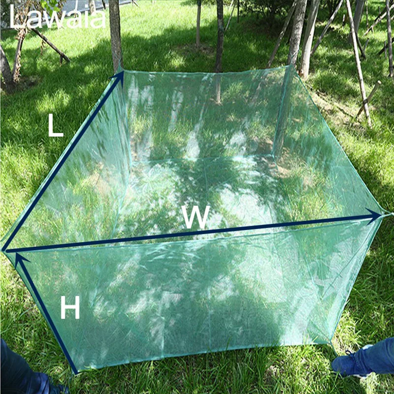 Lawaia Fish Net Cage Netting Fish Breeding Cage No Cover Crayfish Network Stake Net Pond Fish Farming Aquaculture Small Mesh