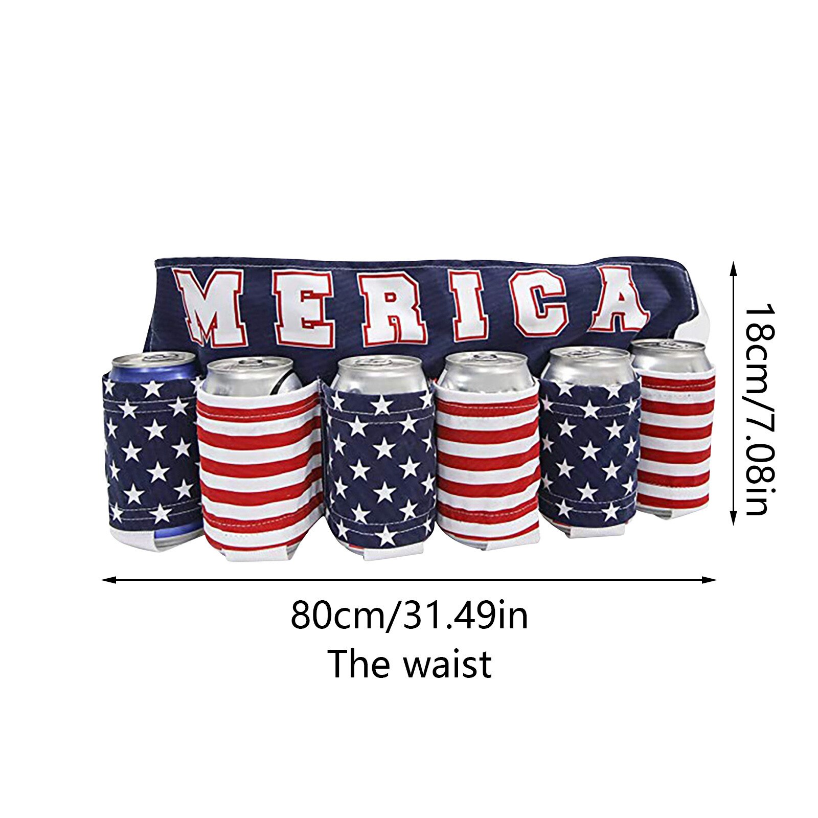 Independence Day Themed Drink Holder Beer Belt Picnic Party Belt