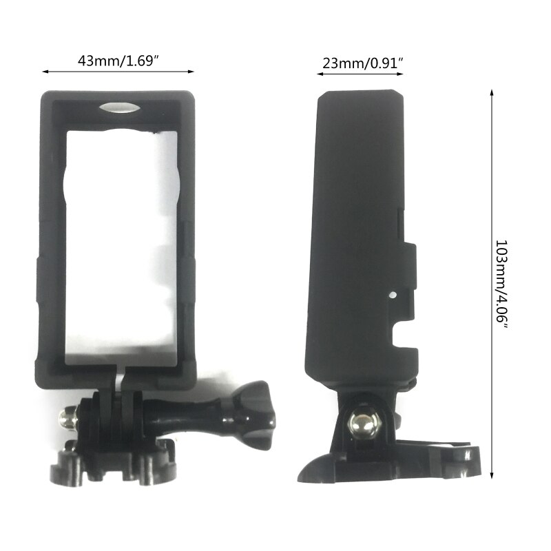 Protective Frame Anti Dust Protection Border Case Camera Housing Mount with Shoe Movable Base for dji Action 2 95AF