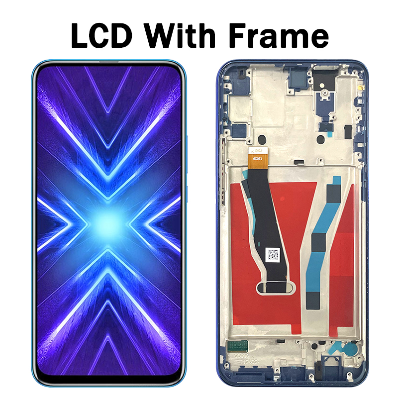 Stk -lx1 premium lcd huawei honor 9x globaali näyttö kosketusnäyttö digitizer paneeli kokoonpano honor 9x premium lcd kehys