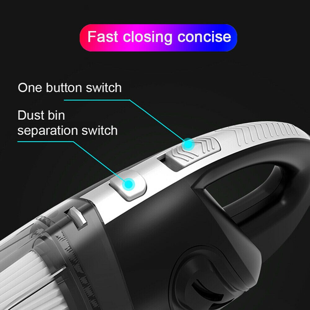 Handheld Vacuüm Draadloze Krachtige Cycloon Zuig Draagbare Oplaadbare Stofzuiger 6053 Quick Charge Voor Auto Thuis Huisdier Haar