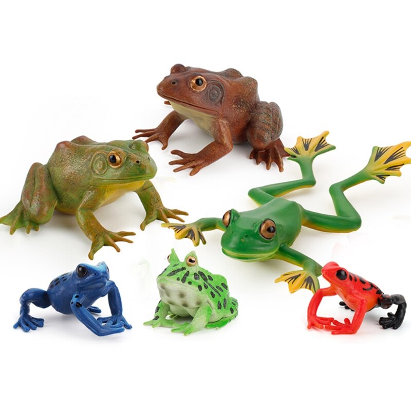 N84E Funny Plastic Made Realistic Frog Trick Scary Accessories Party Favor Supplies Kids Relieve Boredom