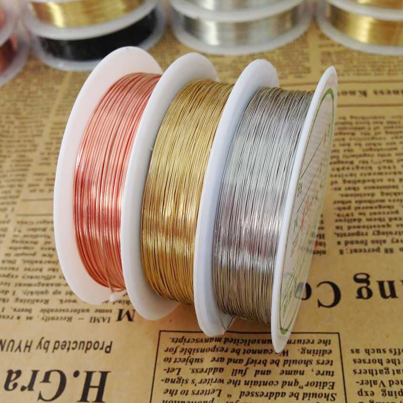 1Roll drut aluminiowy ocena biżuteria dla DIY bransoletka naszyjnik elementy do wyrobu biżuterii akcesoria 0.2/0.3/0.4/0.5/0.6/0.8/1.0mm