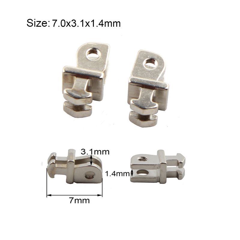20 stücke (10pairs) Brillen Scharnier reparatur Ersatz Hohe Nickel Gläser Einzigen Doppel Zahn Scharnier Reparatur Zubehör: MOD.12