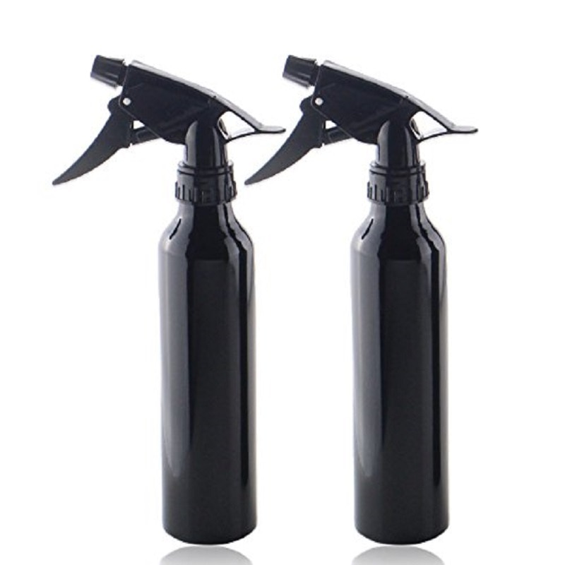 2 stuks Aluminium 8oz Black Spray Water Fles Voor Tattoo Accessoires Supply