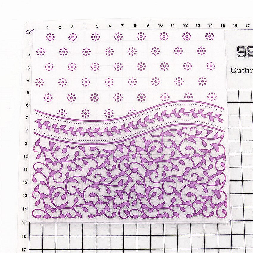 plastic three flower template craft card making paper card album wedding decoration clip art relief clip Embossing folders