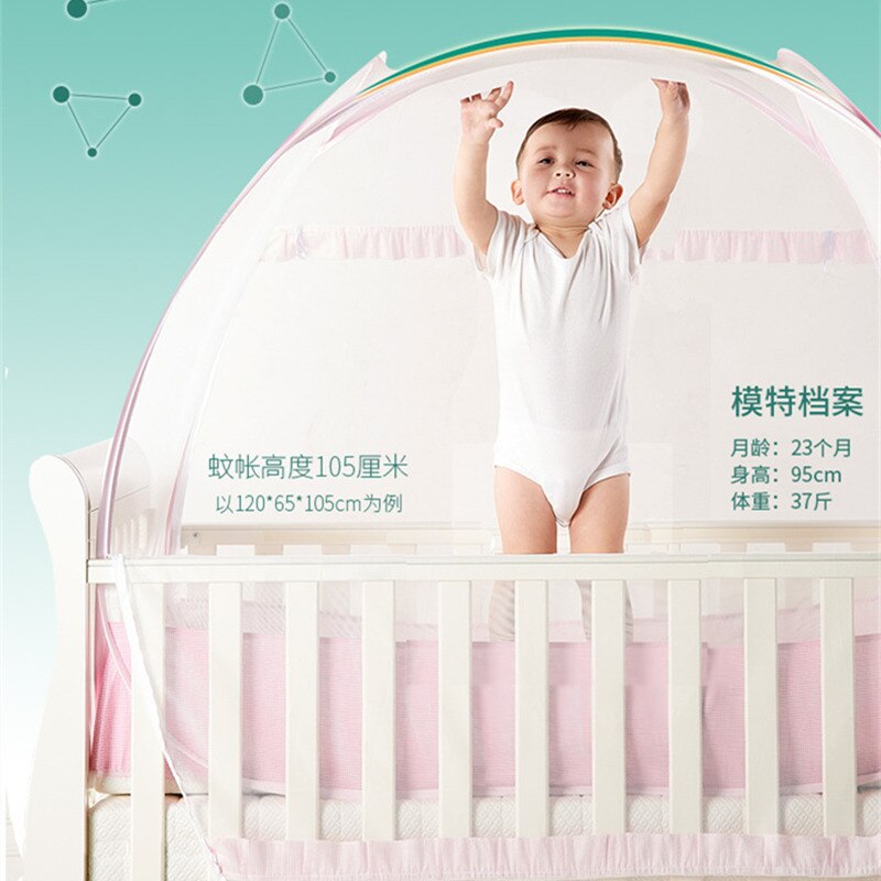 Wieg Klamboe Yurt Kinderen Muskietennetten Tent Cover Vouwen Kids Luifel Multifunctionele Babybedje Camping Tenten Chambre enfant