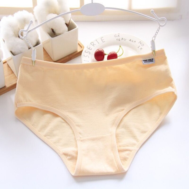 3pc/lot Random Color Cotton Underwear Brifes Soft Panties Candy Color Briefs