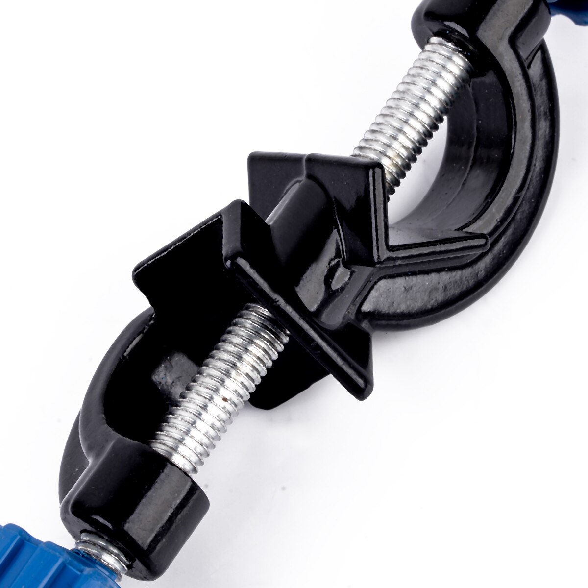 1pc Metal Lab Stand Clamps Right Angle Double Top Wire Clip Holder Grip Supports Mayitr 9.8cm x 3cm