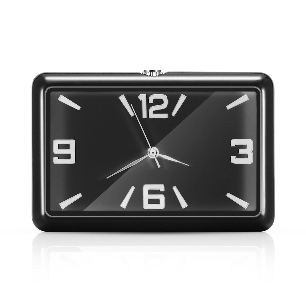 Car Clock Auto Watch Automobile Quartz Clock Watch Universal Car Decoration Ornaments Vehicle: black