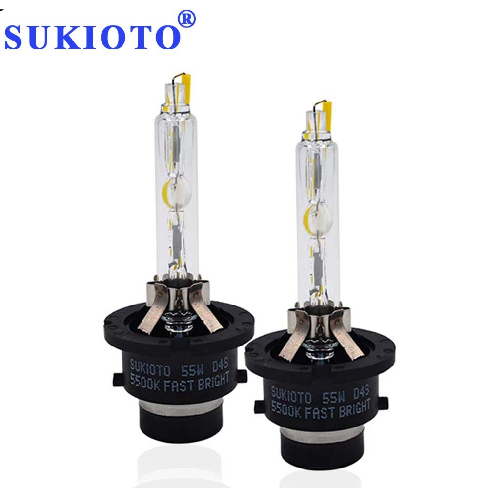 SUKIOTO OEM Original D4S Xenon Lamp Bulb Fast Bright 55W D4S D2S White 5500K German Tech OEM HID Projector Lens Bulb