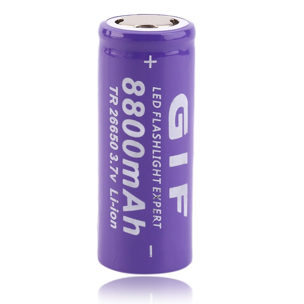 3.7V 26650 8800mAh Li-ion Rechargeable Battery For LED Flashlight Torch Li-Ion Torch Safe and Environmental Friendly