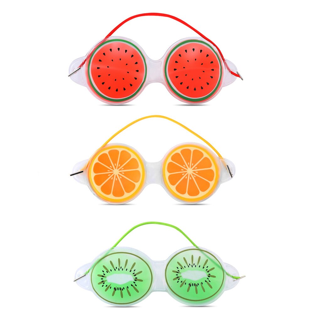 Compressa de gelo de frutas máscara para os olhos, alívio da fadiga, remove bolsas pretas para os olhos, cosméticos, compressa, máscara gel para proteção dos olhos