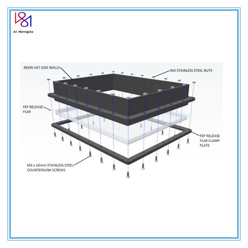 280*200mm Photon mono x Fep Film Wanhao Uv Light Fep Film Sheet For Dlp Sla Duplicator D8 Photon Anycubic Ld-003 8.9inch Lcd