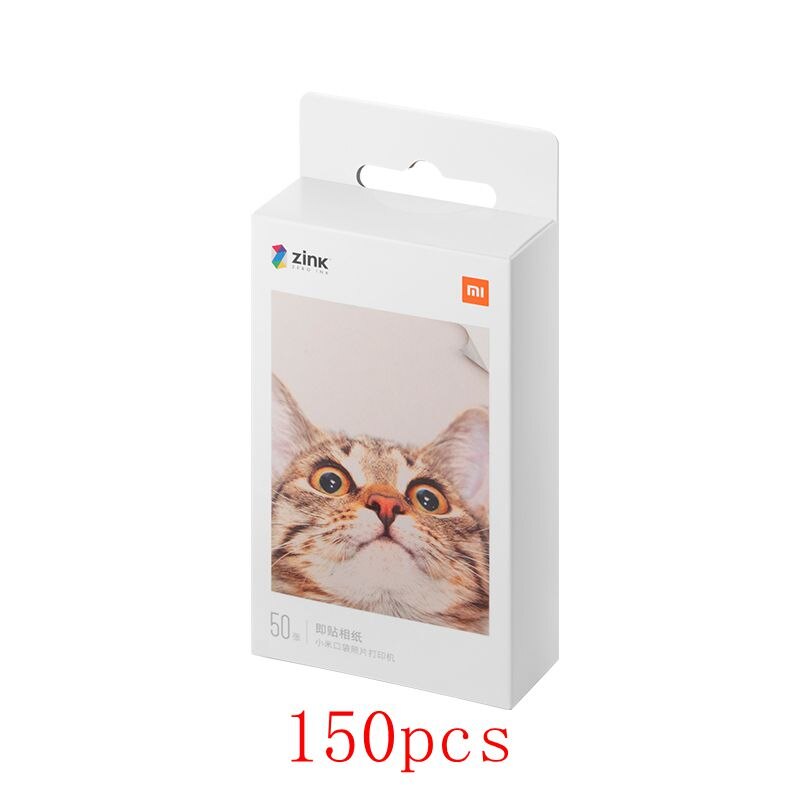 Xiaomi zink pocket printer papper självhäftande foto färgtryck 3- tum mini pocket fotoskrivare snabb: 150 st