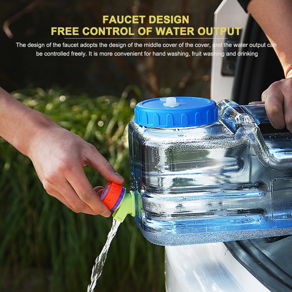 5.5L/10L Capacity Hiking Picnic Camping Water Tank Food Grade Car Water Tank Container Cube Water Tank Container with Faucet