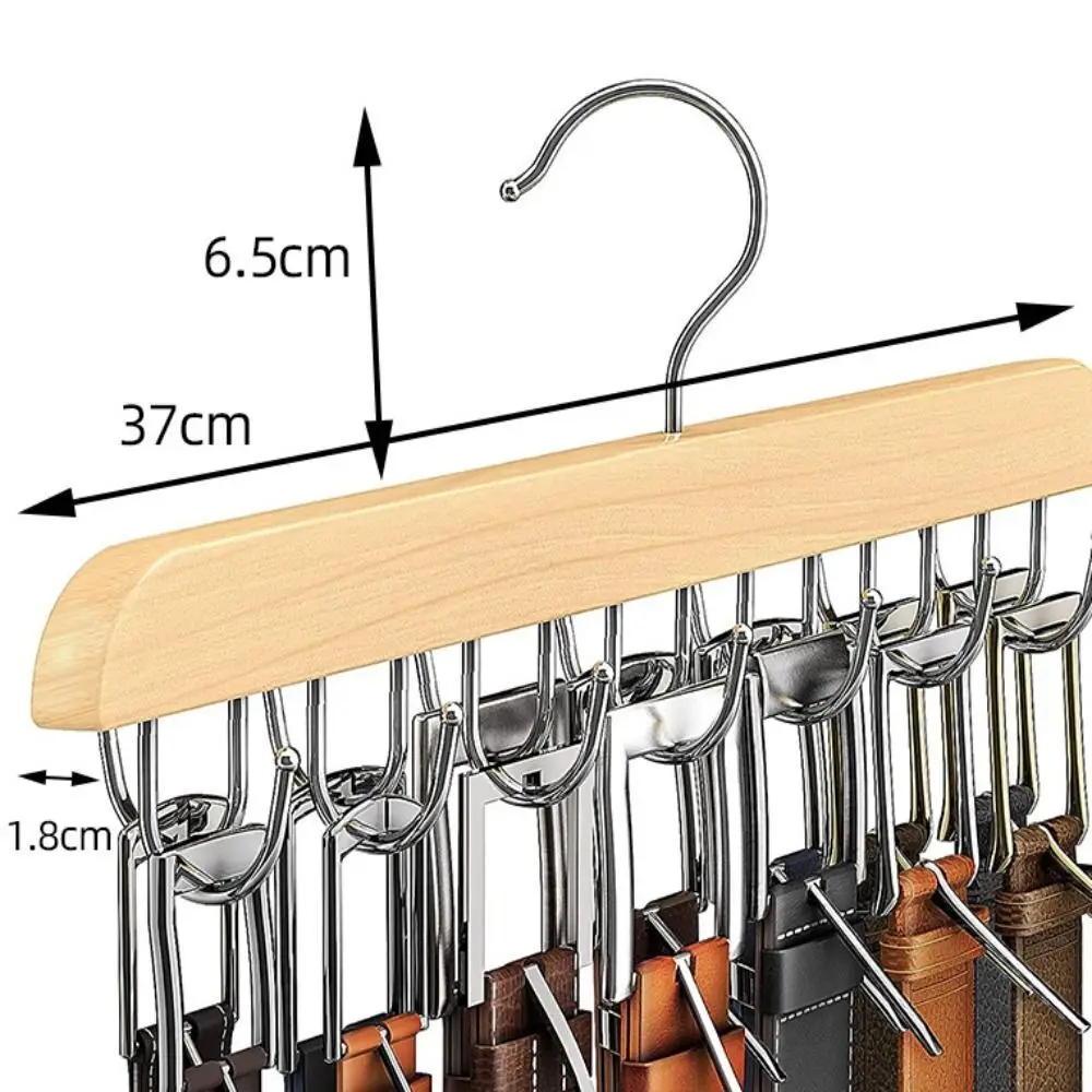 Porte-ceinture en bois pour femmes, cintres de rangement pour étui à vêtements, accessoires de garde-robe de maison, organisateur d'écharpe, cintres de ceinture à cravate pour hommes