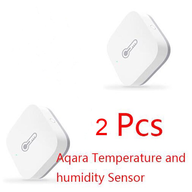 Xiaomi Aqara Sensor de temperatura Hu mi dity presión de aire ambiente mi jia casa inteligente ZigBee Control inalámbrico trabajo puerta de enlace mi hogar: 2pcs Humidity