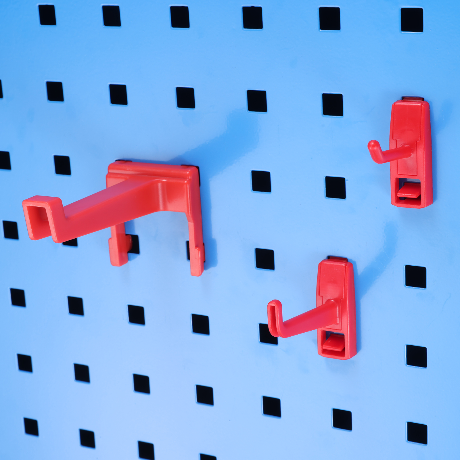 5 teile/satz rote abs Loch brett Haken Display Armaturen Schraubens chl üssel Doppel enden Kleiderbügel Wand montage Werkzeuge Lagerung Garage Werkstatt Garten