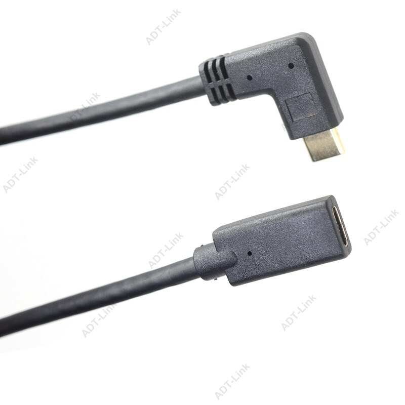 Winkel USB C Verlängerung Kabel Typ C Extender Cord USB-C Thunderbolt 3 für MacBook Pro Nintend Schalter USB 3,1 USB verlängerung Kabel