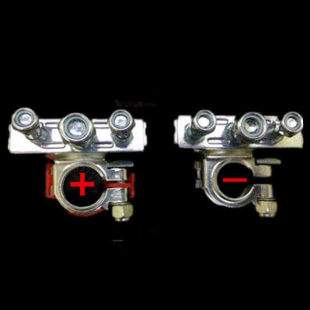 2Pcs Positive Negative Car Truck Van Vehicle Battery Terminals Connectors Clamps Auto Replacement Parts