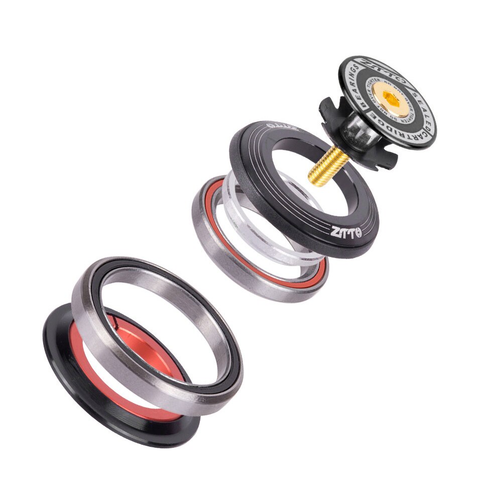 Ztto 42 52mm mtb sykkel bicycl rattstamme headset sykkel Tetning palin headset 4252st sykling tilbehør: Svart